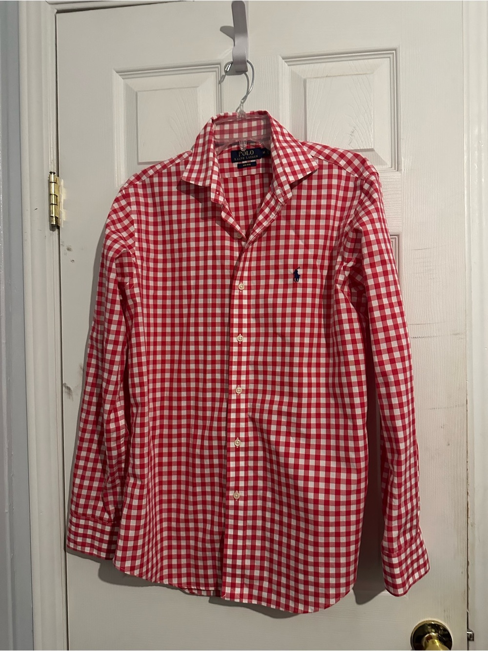 Polo by Ralph Lauren Red Gingham Button-Down Shirt size M